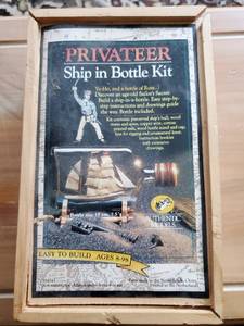 lot 85 image: Privateer Ship In Bottle Kit