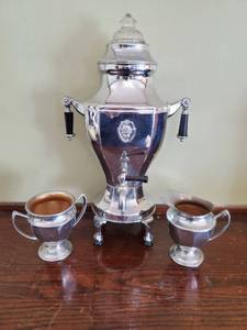 lot 20 image: Coffee Carafe With Cream And Sugar