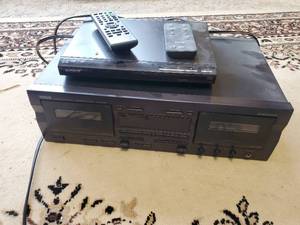 lot 46 image: Sony DVD Player And Yamaha Cassette Deck