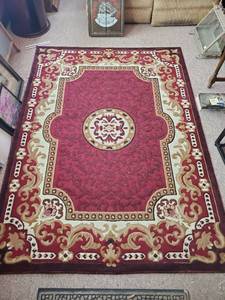 lot 52 image: Burgundy Area Rug By Tabriz
