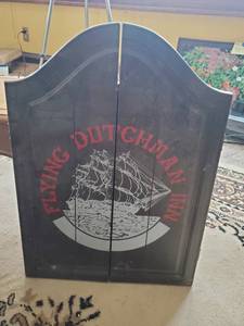 lot 67 image: Flying Dutchman Inn Dartboard Cabinet