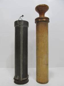 lot 11 image: Very Nice Primitive Antique Heart Shaped Baking Press Cake Decorating Tool