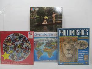 lot 25 image: 4 Brand New Sealed Puzzles