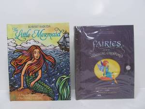 lot 26 image: 2 New Robert Sabuda Pop-Up Books - Little Mermaid & Fairies and Magical Creatures