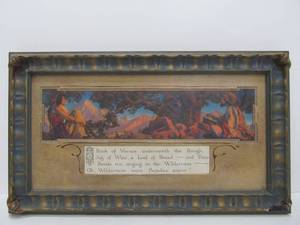 lot 30 image: Excellent Framed Antique The Rubaiyat Volchrome Print by Maxfield Parrish
