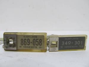 lot 43 image: Lot of Vintage Minnesota DAV Tags 