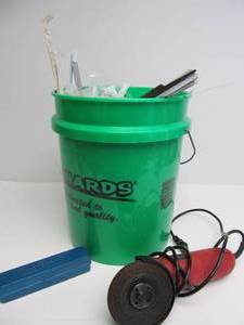 lot 55 image: Large Bucket Full of Good Tools and Other Items