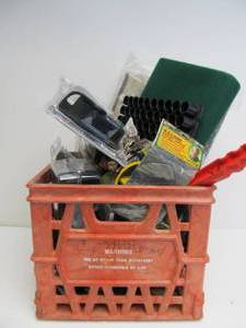 lot 57 image: Crate Full of Gun Items Plus HuntingFishing etc
