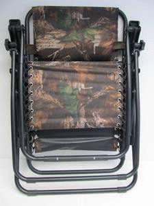 lot 60 image: Brand New Camo Folding Gravity Lounge Chair