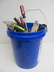 lot 61 image: Excellent Large Bucket Full of Good Tools and Other Items