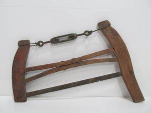 lot 98 image: Miniature Antique 12 Buck Saw