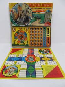lot 102 image: Vintage Old West WILD BILL Hickoks Cavalry & Indian Board Game
