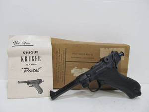 lot 140 image: NOS Vintage 1950s KRUGER 98 .12 Caliber Pistol