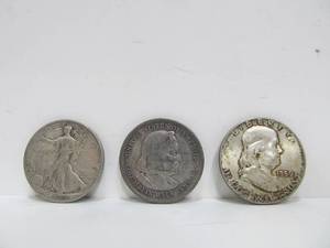 lot 170 image: 3 Old US Silver Coins
