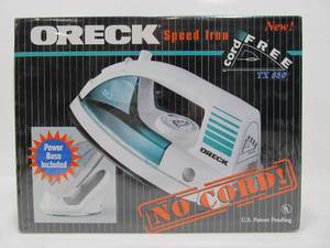 lot 195 image: Brand New ORECK Cordless Iron