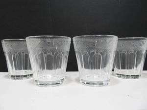 lot 192 image: Matching Set of 4 Vintage RALPH LAUREN Emma Whiskey Glasses