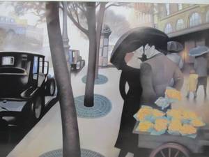 lot 224 image: Springtime in Paris Gary Kelley Art Lithograph 36