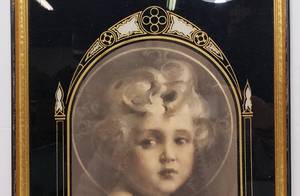 lot 235 image: Art Deco Light Of The World C.B Chambers Print In Art Deco Frame