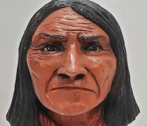 lot 237 image: Native American Warrior Geronimo Chiricahua Apache 3D Wall Art 8 Signed