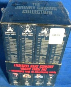 Brand New - Sealed The Johnny Carson Collection New & Sealed 4 VHS Box Set of his Favorite Moments