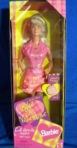 Barbie  Make a Valentine In Box
