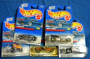 Brand New Hot Wheels Mattel Wheels Individual Packs (Lot of 5)