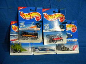 Brand New Lot of 5 Hot Wheels Various Years 1995 & 1996