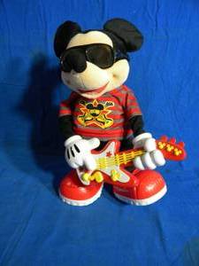 Disney Mattel 2010 Rock Star Mickey Mouse Dances and Sings, with Guitar