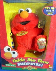 2000 Fisher Price Tickle Me Elmo Surprise 5th Anniversary Edition NIB VTG Rare