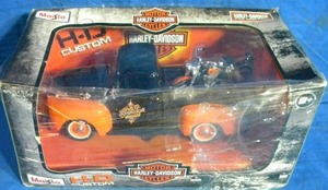 Brand New Maisto Harley Davidson Custom Truck and Motorcycle Die Cast
