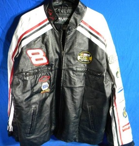 NASCAR Wilson Leather Jacket #8 Budweiser Dale Ernhardt Jr