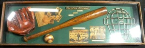 Vintage The History of Baseball Wall Art Babe Ruth Ty Cobb Satchell Paige