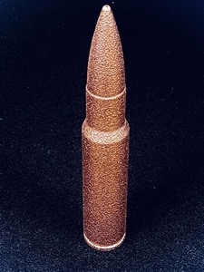 (1) 8oz Copper .50-Caliber Browning Machine Gun Replica Bullet