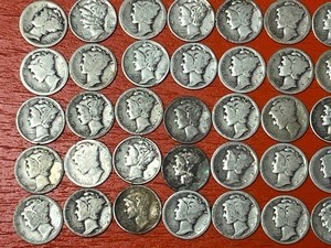 Lot Of (50) Assorted Date Silver Me...