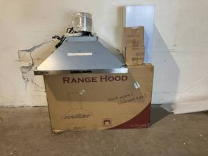 AKDY 30 in. Convertible Kitchen Island Mount Range Hood in Stainless Steel with Touch Control and Carbon Filter