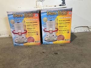 Lot of Two DuraHeat Portable Convection Kerosene Heater Provides 23,800 Btus of Warmth