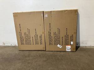 Lot of Two Husky 2-Pack Steel Pegboard Set in Black (36 in. W x 26 in. H) for Ready-to-Assemble Steel Garage Storage System