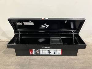 Husky 71.36 in. Matte Black Aluminum Full Size Crossbed Truck Tool Box