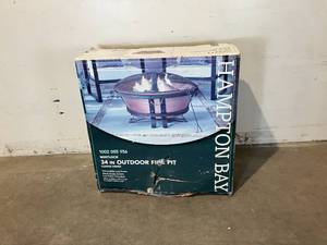 Hampton Bay 34 in. Whitlock Cast Iron Fire Pit