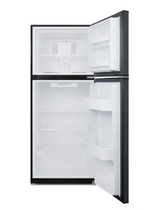 Summit Appliance 9.9 cu. ft. Top Freezer Refrigerator in Black