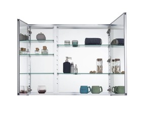 Pegasus 30 in. x 30 in. Frameless Recessed or Surface-Mount Bi-View Bathroom Medicine Cabinet with Beveled Mirror