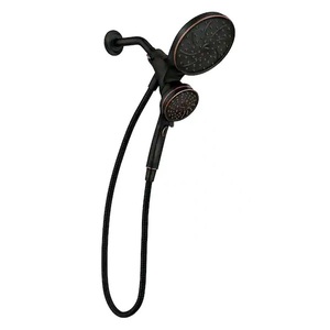 lot 23 image: MOEN Attract with Magnetix 6-spray 6.75 in. Dual Shower Head and Adjustable Handheld in Mediterranean Bronze