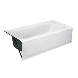 lot 26 image: Maui 60 in. Left Drain Rectangular Alcove Soaking Bathtub in White