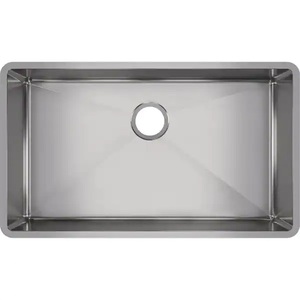 lot 32 image: Elkay Crosstown Undermount Stainless Steel 32 in. Single Bowl Kitchen Sink with Center Drain