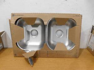 lot 30 image: Glacier Bay Drop-In Stainless Steel 33 in. 4-Hole Double Bowl Kitchen Sink
