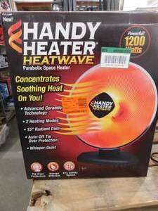 lot 36 image: 800-Watt Electric Ceramic Parabolic Space Heater