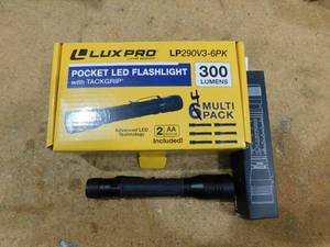 lot 49 image: 4 x Lux-Pro 280-Lumen LED Flashlight (Battery Included)