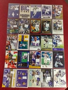 lot 21 image: 25 Randy Moss Cards