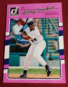 lot 40 image: 2017 Donruss Kirby Puckett - #d25
