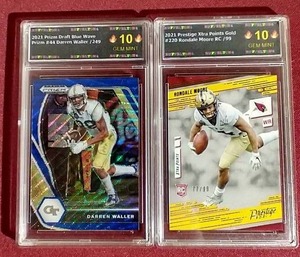 lot 48 image: (2) Mint Slabbed Football Cards - Both #d